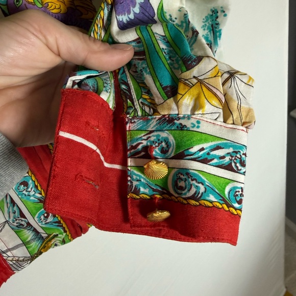 Vintage Jerri Sherman 100% Linen Nautical jacket • Women’s size 6 - Picture 4 of 11